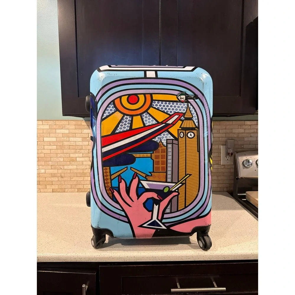 Jozza Airplane Spinner Luggage 24 Inches Hardside